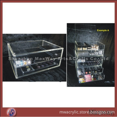 Acrylic Super Delux Expandable Makeup Organizer